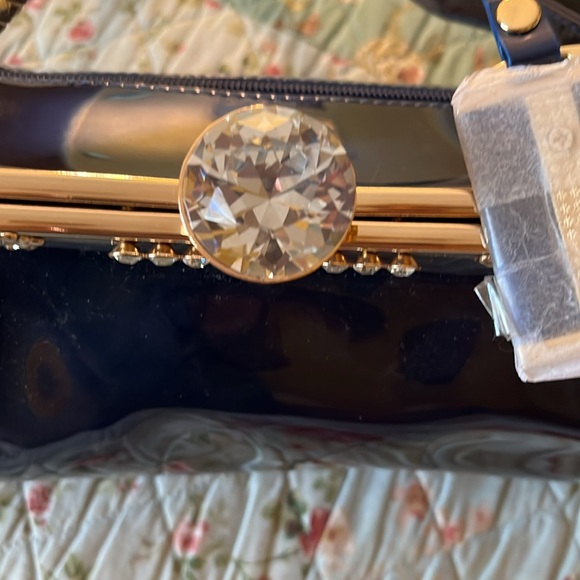 NAVY JEWELED BAG - Picture 3 of 10